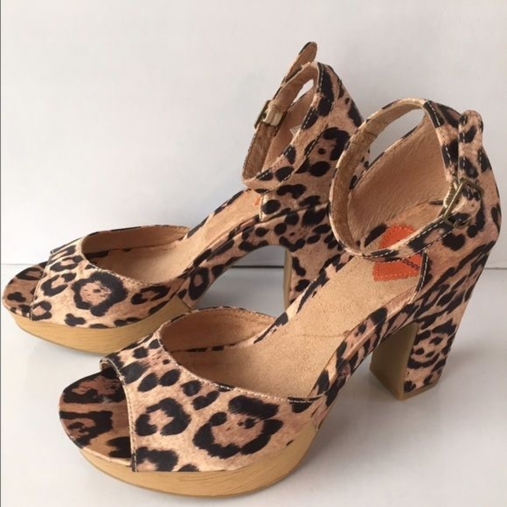 Rocket Dog Leopard Platform Sandal 50’s Rockabilly